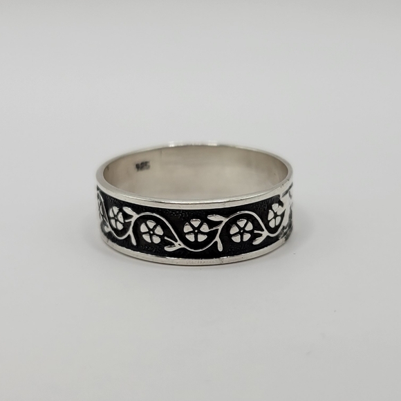 925 Sterling silver band - Picture 1 of 4